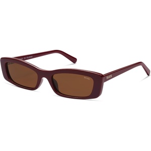 image:imageSOJOS Acetate Polarized Rectangle Sunglasses for Women Retro 90s Trendy Sun Glasses PiperBurgundy
