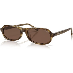 image:imageSOJOS Acetate Polarized Square Sunglasses for Women Retro Narrow Cat Eye SunniesDUSKBrownBrown