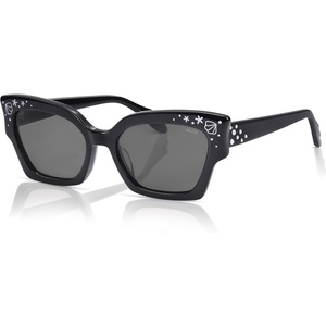 image:imageSOJOS Acetate Square Cat Eye LimitedEdition Sunglasses Women Polarized Sunglasses with Pearl Accents MELODYBlackGrey