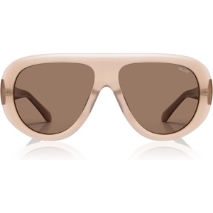 image:imageSOJOS Aviator Oversized Acetate Polarized Sunglasses Womens Men Retro Vintage 70s Style UV Protection Star ShadesDAYBREAKPinkBrown