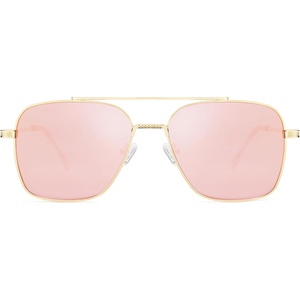 image:imageSOJOS Aviator Sunglasses for Men WomensTrendy Designer Shades SJ1232GoldPink
