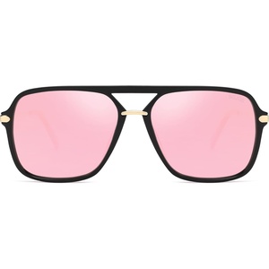 image:imageSOJOS Aviator Sunglasses for Women amp Men Square Designer Polarized Double Bridge Pilot90s Retro Shades SJ2229BlackPink