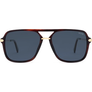 image:imageSOJOS Aviator Sunglasses for Women amp Men Square Designer Polarized Double Bridge Pilot90s Retro Shades SJ2229Drak Red TortoiseBlue