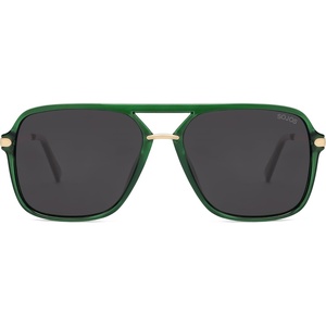 image:imageSOJOS Aviator Sunglasses for Women amp Men Square Designer Polarized Double Bridge Pilot90s Retro Shades SJ2229GreenGrey