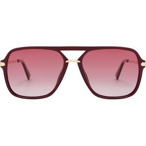 image:imageSOJOS Aviator Sunglasses for Women amp Men Square Designer Polarized Double Bridge Pilot90s Retro Shades SJ2229RedRed