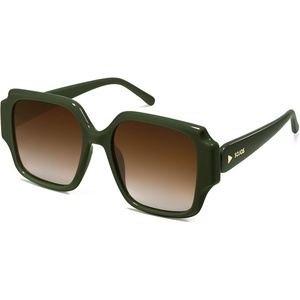 image:imageSOJOS Big Retro Square Polarized Sunglasses Womens Mens 70s 80s Vintage Oversized Sunnies SJ2359GreenGradient Brown
