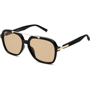 image:imageSOJOS Big Trendy Polarized Aviator Sunglasses for Women Men 80s 90s Retro Square Aviators Sun Glasses SJ2672BlackLight Brown Light Tint Lowpolarization
