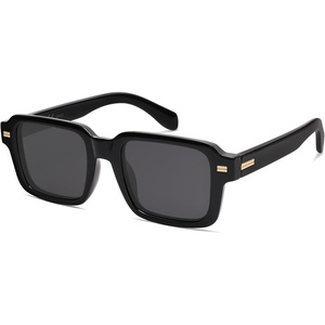 image:imageSOJOS Big Trendy Square Polarized Sunglasses Womens Mens Retro Large Chunky Oversized Rectangle Shades SJ2345BlackGrey