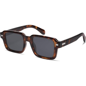 image:imageSOJOS Big Trendy Square Polarized Sunglasses Womens Mens Retro Large Chunky Oversized Rectangle Shades SJ2345Brown TortoiseGrey