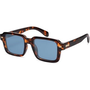image:imageSOJOS Big Trendy Square Polarized Sunglasses Womens Mens Retro Large Chunky Oversized Rectangle Shades SJ2345TortoiseBlue