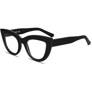 image:imageSOJOS Blue Light Blocking Glasses Retro Vintage Cateye Eyeglasses for Women Plastic Frame Party Glasses SJ5025CC1 Black Frame