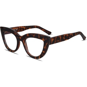 image:imageSOJOS Blue Light Blocking Glasses Retro Vintage Cateye Eyeglasses for Women Plastic Frame Party Glasses SJ5025CC2 Tortoise Frame