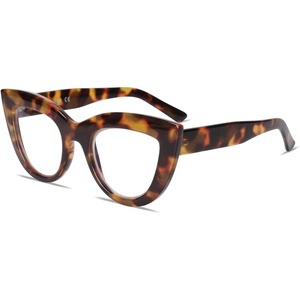 image:imageSOJOS Blue Light Blocking Glasses Retro Vintage Cateye Eyeglasses for Women Plastic Frame Party Glasses SJ5025CC4 Yellow Tortoise Frame