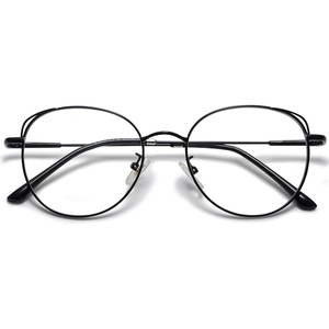 image:imageSOJOS Cat Eye Blue Light Blocking Glasses for Woman Hipster Metal Frame Womens Eyeglasses She Young SJ5027Black