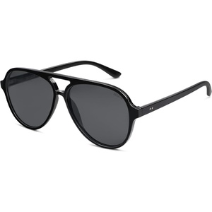 image:imageSOJOS Classic Polarized Aviator Sunglasses for Women Men Retro Trendy Aviators Shades SJ2201BlackDark Grey