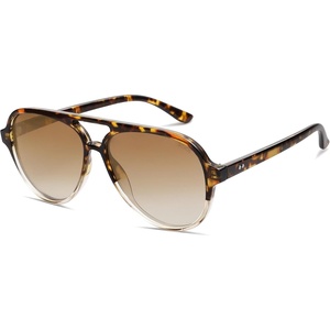 image:imageSOJOS Classic Polarized Aviator Sunglasses for Women Men Retro Trendy Aviators Shades SJ2201Tortoise Gradient BrownBrown