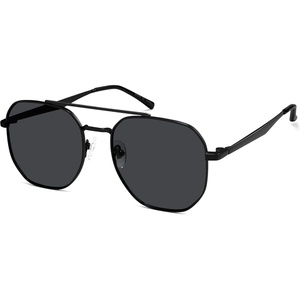 image:imageSOJOS Classic Square Aviator Sunglasses for Women Men Retro Hexagon UV400 Protection Shades SJ1222BlackGrey