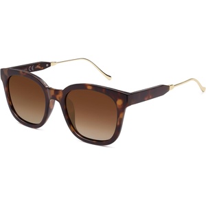 image:imageSOJOS Classic Square Polarized Sunglasses Womens Mens Retro Trendy UV400 Sunnies SJ2050Dark TortoiseBrown