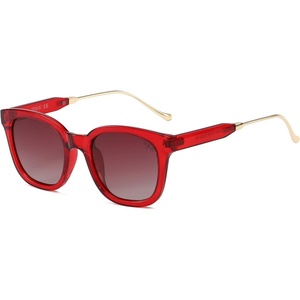 image:imageSOJOS Classic Square Polarized Sunglasses Womens Mens Retro Trendy UV400 Sunnies SJ2050RedReddish Brown