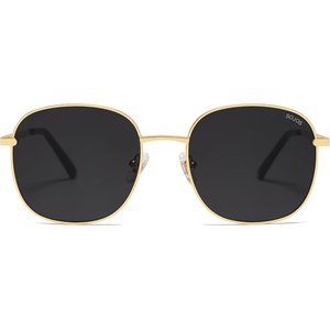 image:imageSOJOS Classic Trendy Square Sunglasses for Women Men Cute Big Frame Gold Shades SJ1137Bright GoldGrey