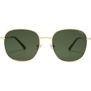 image:imageSOJOS Classic Trendy Square Sunglasses for Women Men Cute Big Frame Gold Shades SJ1137GoldDark Green