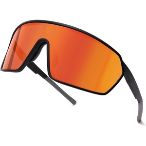 image:imageSOJOS Cycling Sport Glasses for Women Man UV400 Protection Wrap Around Lightweight TR90 Frame Sunglasses SJ2353BlackRed