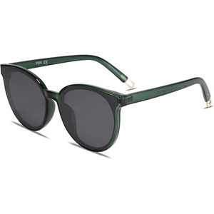 image:imageSOJOS Fashion Round Sunglasses for Women Men Oversized Vintage Shades SJ2057GreenGreen