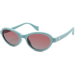 image:imageSOJOS Ocean Collection Polarized Retro Oval Sunglasses Womens Recycled Plastic Frame EcoFriendly UV400 EchoMint BluePink