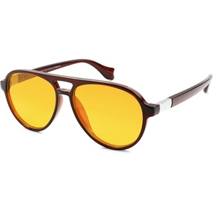 image:imageSOJOS Ocean Collection Polarized Retro Oversized Aviator Sunglasses Women Men Recycled Plastic EcoFriendly ConstellationBrownYellow