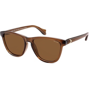 image:imageSOJOS Ocean Collection Retro Polarized Large Rectangular Sunglasses Women Men Recycled Plastic Ecofriendly Shades BaleenBrownBrown
