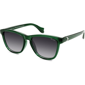 image:imageSOJOS Ocean Collection Retro Polarized Large Rectangular Sunglasses Women Men Recycled Plastic Ecofriendly Shades BaleenDark GreenGrey