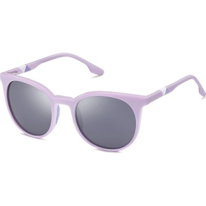image:imageSOJOS Oversized Round Polarized Sports Sunglasses for Women Men Ultralight TR90 Womens Mens Sport Sunglasses SJ2092PurpleSilver Mirrored
