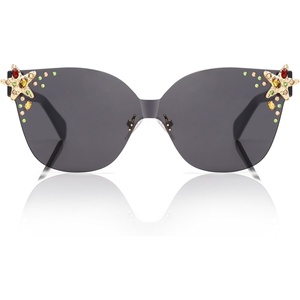 image:imageSOJOS Oversized Square Acetate LimitedEdition Sunglasses for Women with Star Accents UV400 Protection GlowheartBlack