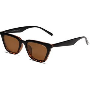 image:imageSOJOS Polarized Narrow Square Cateye Sunglasses for Women Retro Trendy Driving Glasses SJ2169TortoiseBrown