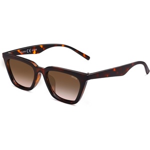 image:imageSOJOS Polarized Narrow Square Cateye Sunglasses for Women Retro Trendy Driving Glasses SJ2169Yellow Tortoise FrameBrown Lens