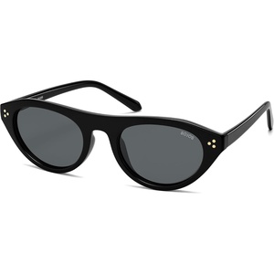 image:imageSOJOS Polarized Retro Oval Cat Eye Sunglasses for Women 90s Small Y2K Vintage TR90 Sun Glasses SJ2727BlackGrey