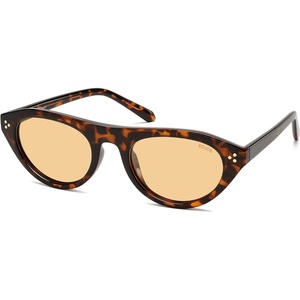 image:imageSOJOS Polarized Retro Oval Cat Eye Sunglasses for Women 90s Small Y2K Vintage TR90 Sun Glasses SJ2727Brown TortoiseLight Brown