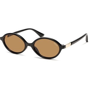 image:imageSOJOS Polarized Retro Oval Sunglasses for Women Chic Vintage 90s Y2K Sunnies UV400 Trendy Designer Sun Glasses SJ2703BlackLight Brown