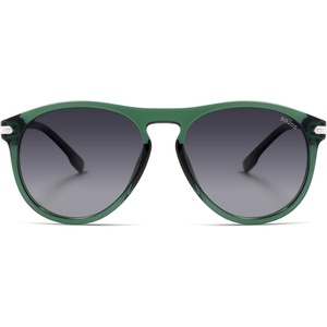 image:imageSOJOS Polarized Round Sunglasses for Men Women TR90 Frame UV Protection Mens Womens Sun Glasses SJ2669GreenGrey Grading