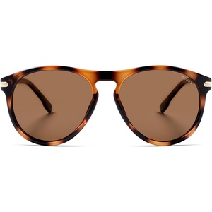 image:imageSOJOS Polarized Round Sunglasses for Men Women TR90 Frame UV Protection Mens Womens Sun Glasses SJ2669TortoiseBrown