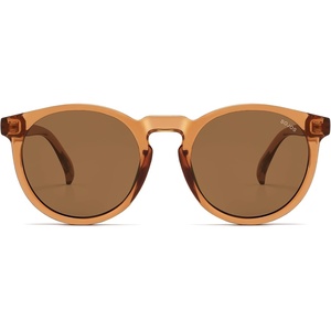 image:imageSOJOS Polarized Round Sunglasses for Women Men TR90 Small Vintage Y2K UV400 Protection SJ2710Light Crystal BrownBrown