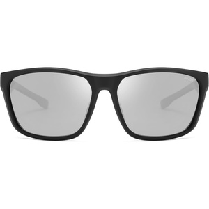 image:imageSOJOS Polarized Square Sunglasses Men Womens TR90 Lightweight Frame UV Protection ShadesMatte BlackSilver Mirrored