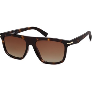 image:imageSOJOS Polarized Square Sunglasses TR90 Lightweight Unisex Women Men Trendy Classic Design UV ProtectionBrownBrown
