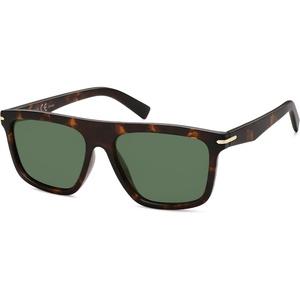 image:imageSOJOS Polarized Square Sunglasses TR90 Lightweight Unisex Women Men Trendy Classic Design UV ProtectionBrownGreen