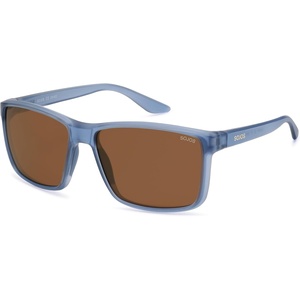 image:imageSOJOS Polarized Square Sunglasses for Men Women Lightweight TR90 Frame UV Protection Mens Womens Sun Glasses SJ2645Matte BlueBrown