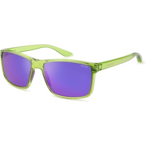 image:imageSOJOS Polarized Square Sunglasses for Men Women Lightweight TR90 Frame UV Protection Mens Womens Sun Glasses SJ2645YellowPurple Mirrored