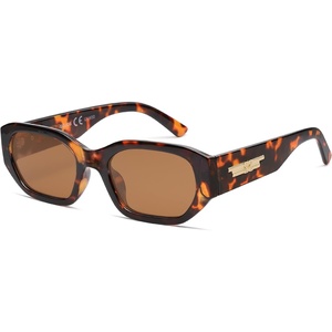 image:imageSOJOS Polarized Sunglasses Womens Mens Retro Rectangle Sun Glasses Trendy Hexagonal Frame 80s 90s Shades SJ2324Multicolor