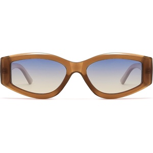 image:imageSOJOS Polarized Sunglasses Womens Mens Trendy Pentagonal Cateye Sun Glasses 80s 90s Shades SJ2329Brown