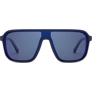 image:imageSOJOS Polarized Sunglasses for Men Women Modern Square Sun Glasses TR90 Trendy Shades UV400 Protection SJ2644Transparent BlueMirrored Blue