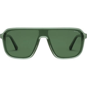 image:imageSOJOS Polarized Sunglasses for Men Women Modern Square Sun Glasses TR90 Trendy Shades UV400 Protection SJ2644Transparent GreenGreen